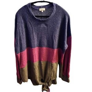022 SWEET LOVELY 3XL WOMEN'S COLOR BLOCK SWEATER